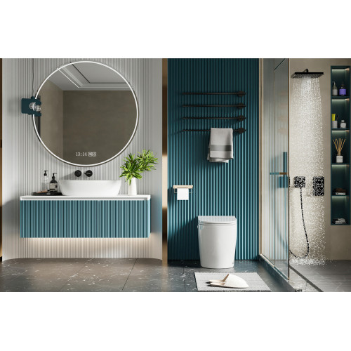 Унитаз ABBER Bequem AC1114P приставной белый с импульсным смывом