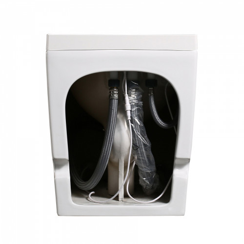 Унитаз ABBER Bequem AC1114P приставной белый с импульсным смывом