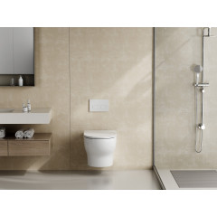 Унитаз ABBER Bequem AC1128 подвесной белый, безободковый, смыв торнадо