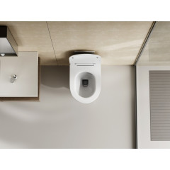 Унитаз ABBER Bequem AC1128 подвесной белый, безободковый, смыв торнадо