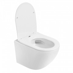 Комплект подвесной унитаз ABBER Bequem AC1100T белый с инсталляцией AC0105 и кнопкой AC0121MMG золото матовое