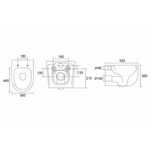Унитаз ABBER Bequem AC1104TMW подвесной белый матовый, безободковый, смыв торнадо
