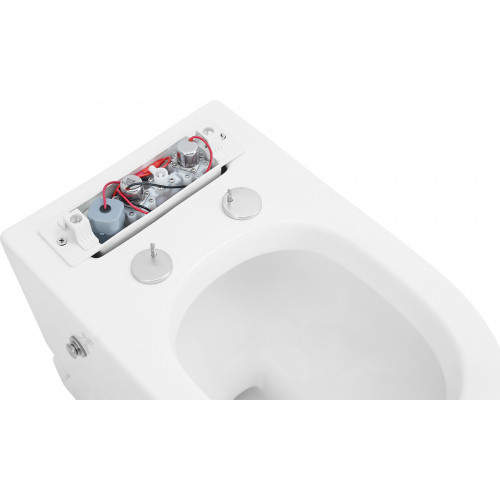 Унитаз ABBER Bequem AC1115P приставной белый с импульсным смывом