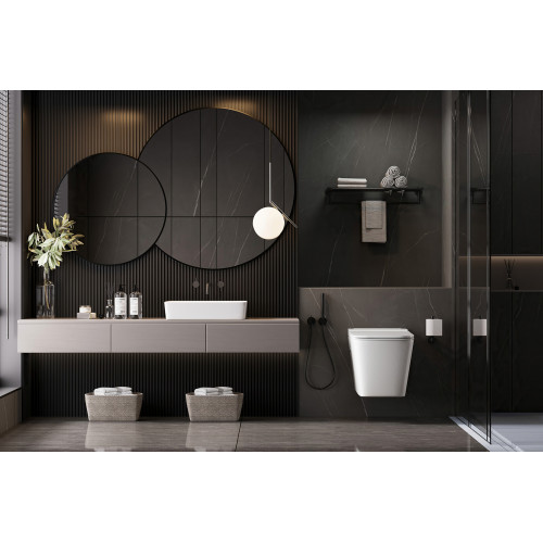 Унитаз ABBER Rechteck AC1202P подвесной белый с импульсным смывом