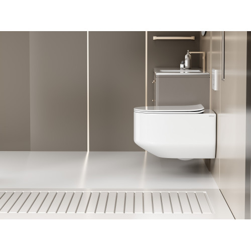 Унитаз ABBER Bequem AC1130 подвесной белый, безободковый, смыв торнадо