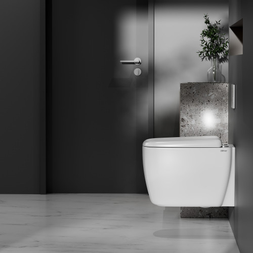 Унитаз ABBER Rechteck AC1217 подвесной белый, безободковый, смыв торнадо