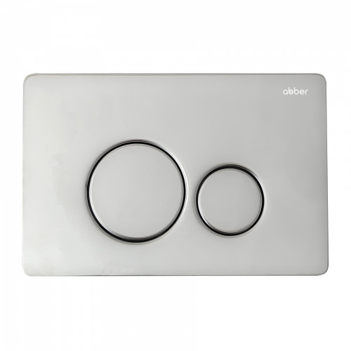 Комплект ABBER унитаз AC1100 белый с инсталляцией AC0105 и кнопкой AC0121 хром, биде AC1150 с инсталляцией AC0101P