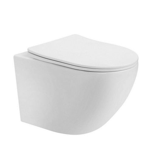 Комплект подвесной унитаз ABBER Bequem AC1100T белый с инсталляцией AC0105 и кнопкой AC0121MW белая матовая