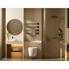 Комплект подвесной унитаз ABBER Bequem AC1100T белый с инсталляцией AC0105 и кнопкой AC0121MW белая матовая