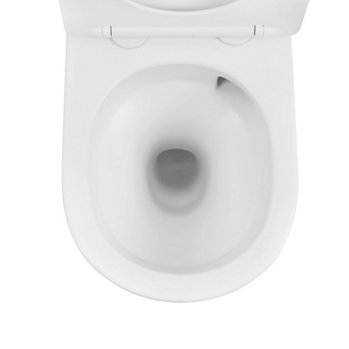 Унитаз ABBER Bequem AC1100TMW подвесной белый матовый, безободковый, смыв торнадо