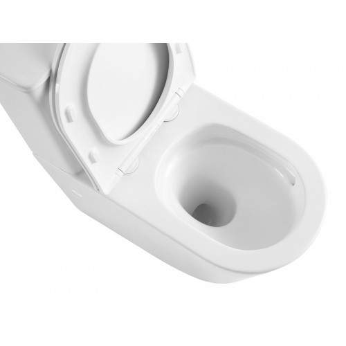 Унитаз ABBER Bequem AC1112TMW компакт белый матовый, безободковый, смыв торнадо