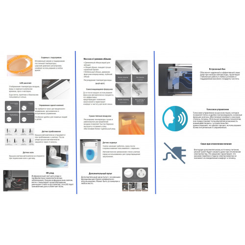 Комплект ABBER подвесной электронный унитаз-биде Bequem AC1123SR с инсталляцией AC0101P2