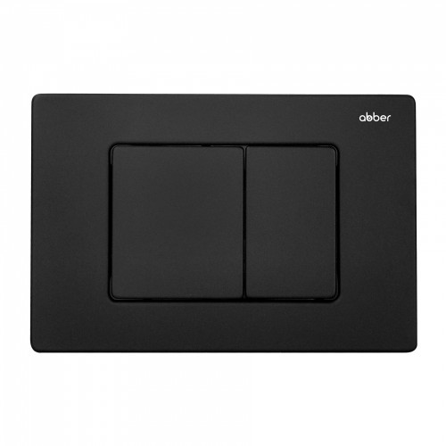 Комплект ABBER унитаз AC1100MB черный матовый с инсталляцией AC0105 и кнопкой AC0120MB, биде AC1150MB с инсталляцией AC0101P