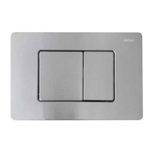 Комплект подвесной унитаз ABBER Bequem AC1100T белый с инсталляцией AC0105 и кнопкой AC0120MCH матовый хром