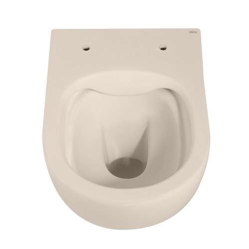 Унитаз ABBER Bequem AC1101MBE подвесной светло-бежевый матовый, безободковый