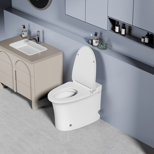 Унитаз ABBER Bequem AC1125P напольный белый с импульсным смывом