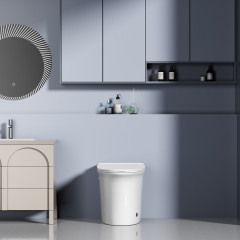 Унитаз ABBER Bequem AC1125P напольный белый с импульсным смывом