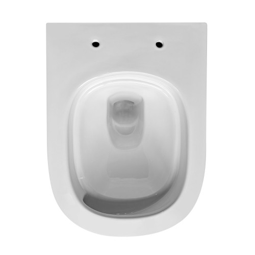 Унитаз ABBER Rechteck AC1218 подвесной белый, безободковый, смыв торнадо и струйный смыв