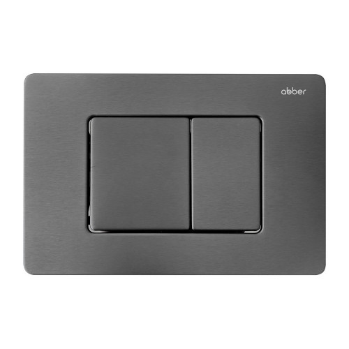 Комплект подвесной унитаз ABBER Rechteck AC1201MB черный матовый с инсталляцией AC0105 и кнопкой AC0120NG никель