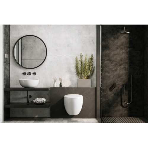 Унитаз ABBER Bequem AC1107P подвесной белый с импульсным смывом