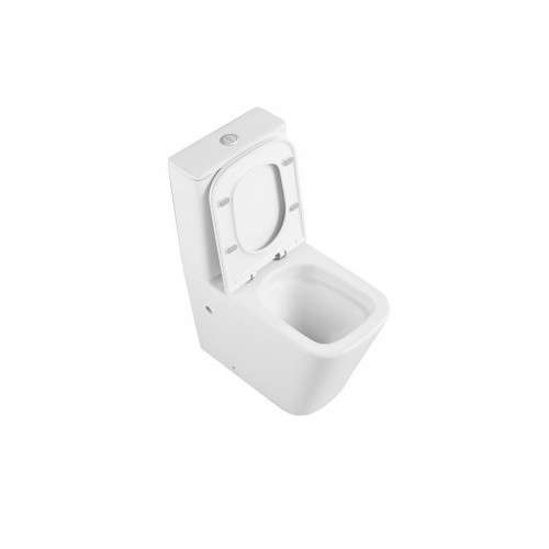 Унитаз ABBER Rechteck AC1210T компакт белый, безободковый, смыв торнадо