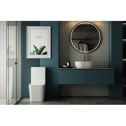 Унитаз ABBER Rechteck AC1210T компакт белый, безободковый, смыв торнадо