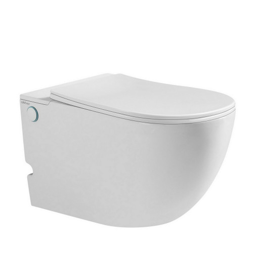 Комплект ABBER подвесной унитаз Bequem AC1105P белый с импульсным смывом с инсталляцией AC0101P