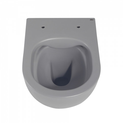 Унитаз ABBER Bequem AC1101MG подвесной серый матовый, безободковый
