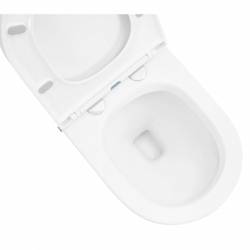 Унитаз ABBER Bequem AC1108P подвесной белый с импульсным смывом