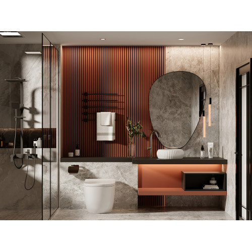 Унитаз ABBER Bequem AC1111 приставной белый, безободковый