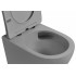 Унитаз ABBER Bequem AC1101TMG подвесной серый матовый, безободковый, смыв торнадо