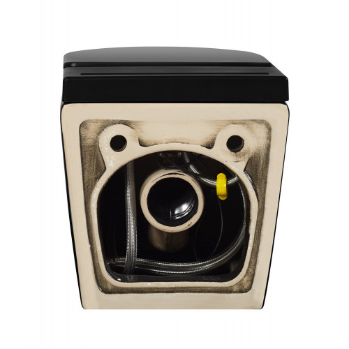 Унитаз ABBER Bequem AC1108PMB подвесной черный матовый с импульсным смывом