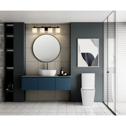 Унитаз ABBER Rechteck AC1210TMW компакт белый матовый, безободковый, смыв торнадо