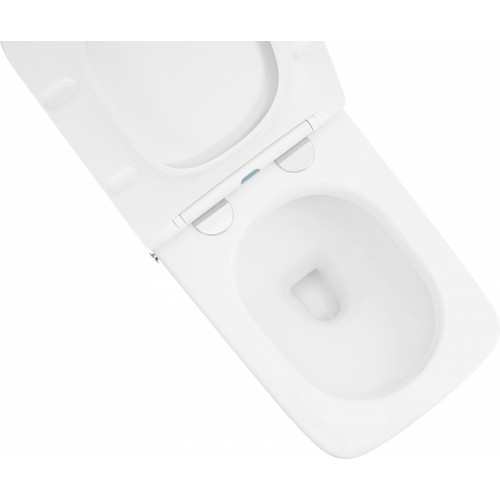 Унитаз ABBER Rechteck AC1213P приставной белый с импульсным смывом