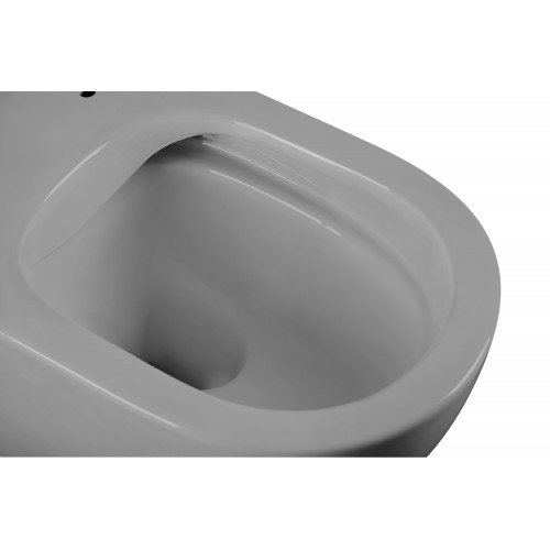 Унитаз ABBER Bequem AC1103MG подвесной серый матовый, безободковый