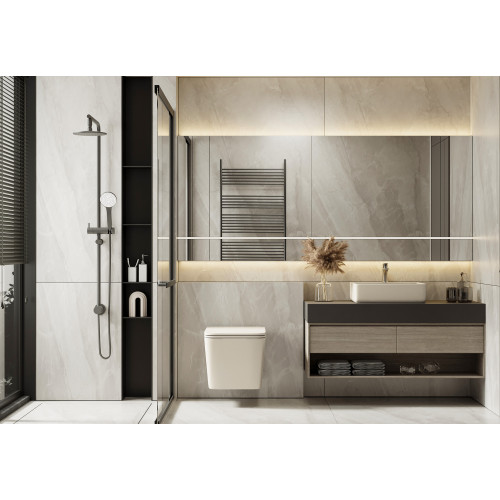 Унитаз ABBER Rechteck AC1201MBE подвесной светло-бежевый матовый, безободковый