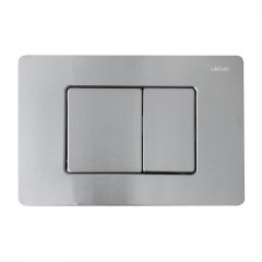 Комплект подвесной унитаз ABBER Rechteck AC1201 белый с инсталляцией AC0105 и кнопкой AC0120MCH матовый хром