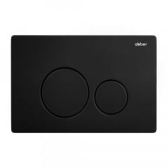 Комплект подвесной унитаз ABBER Rechteck AC1201MB черный матовый с инсталляцией AC0105 и кнопкой AC0121MB черный матовый