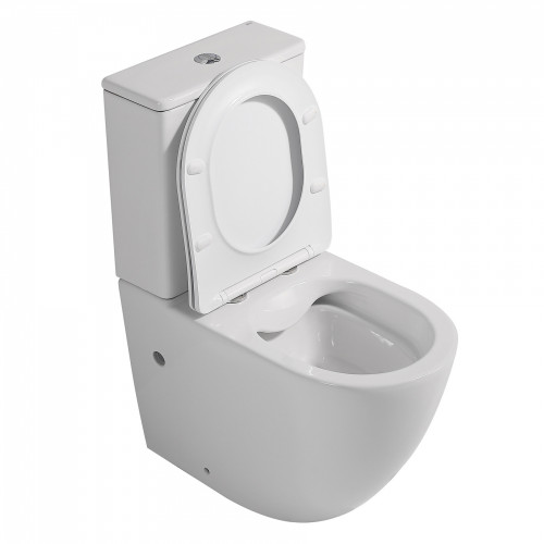 Унитаз ABBER Bequem AC1110 компакт белый, безободковый