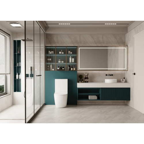 Унитаз ABBER Bequem AC1110 компакт белый, безободковый