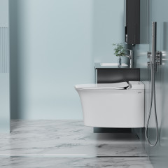 Унитаз ABBER Bequem AC1124P подвесной белый с импульсным смывом