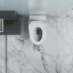 Унитаз ABBER Bequem AC1124P подвесной белый с импульсным смывом