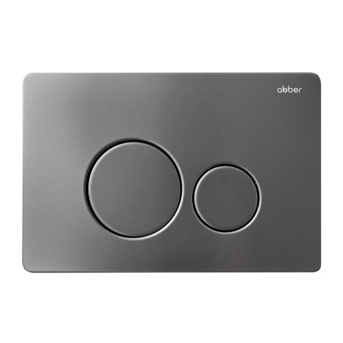 Комплект подвесной унитаз ABBER Rechteck AC1201MB черный матовый с инсталляцией AC0105 и кнопкой AC0121MCH матовый хром