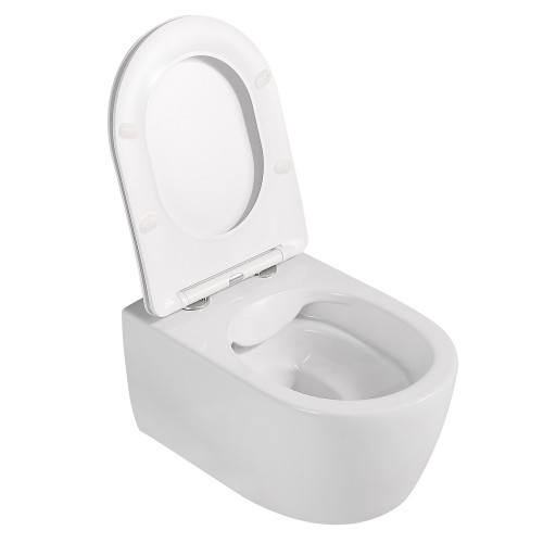 Унитаз ABBER Bequem AC1104 подвесной белый, безободковый