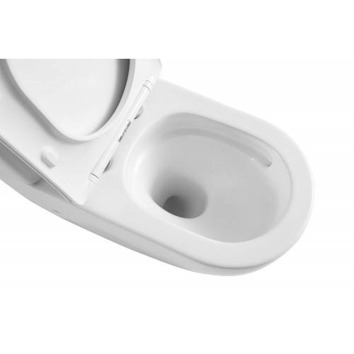 Унитаз ABBER Bequem AC1110T компакт белый, безободковый, смыв торнадо