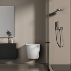 Унитаз ABBER Bequem AC1126P подвесной белый с импульсным смывом