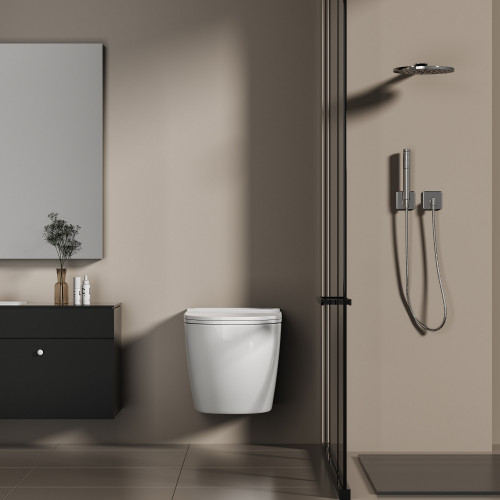 Унитаз ABBER Bequem AC1126P подвесной белый с импульсным смывом