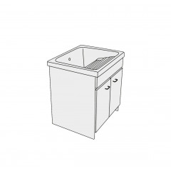 Galassia Osiride 9022 - Подстолье (тумба) для хозяйственной раковины 2009