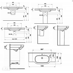 Раковина Laufen LB3 125 см 8.1068.8.000.104.1
