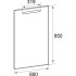 Roca The Gap Original зеркало 600 мм, 600x32x850 мм, с LED-подсветкой сверху, системой антизапотевания, выкл-кнопкой внизу под зеркальным полотном